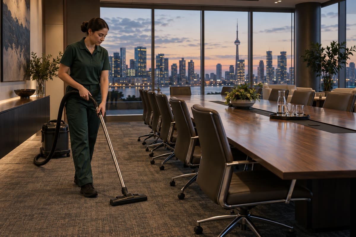 cleaned office space