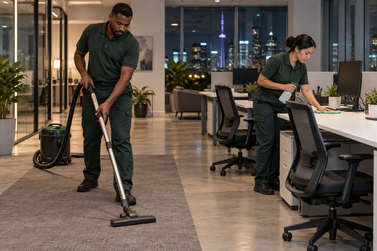 Toronto business lobby cleaning demo