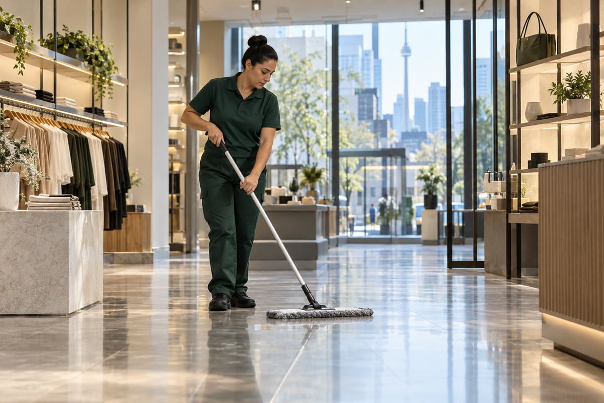 clean retail shop